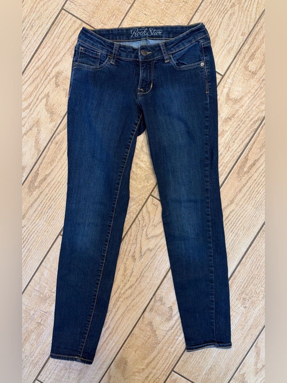OLD NAVY WOMEN’S ROCKSTAR DARK WASH JEANS SKINNY SIZE 4